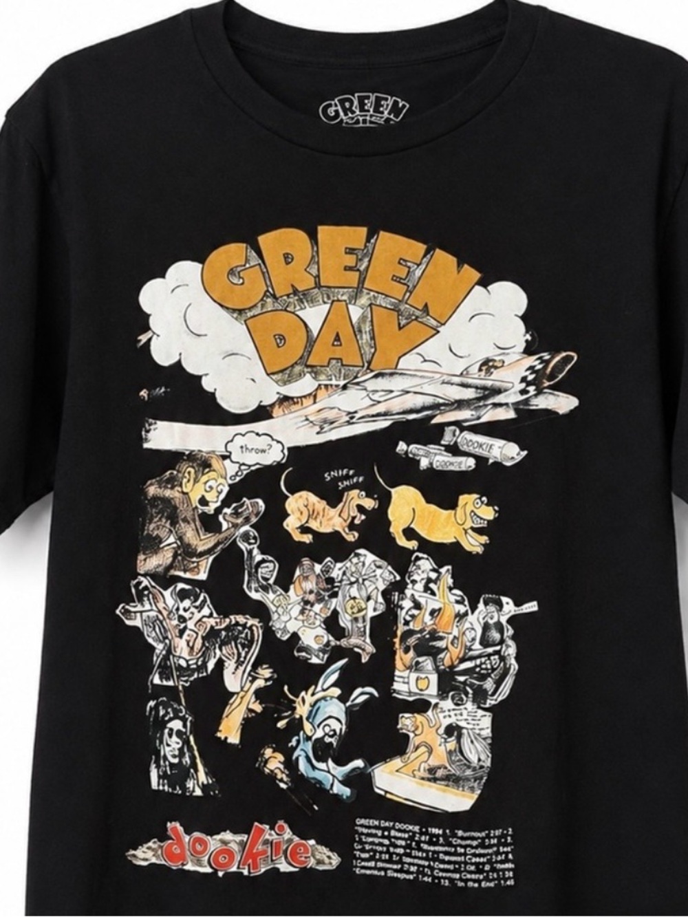 Green Day Dookie Graphic Tee - Black